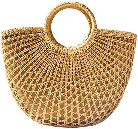 Woven Straw Bags Summer Beach Tote Bag for Women | Amazon (US)