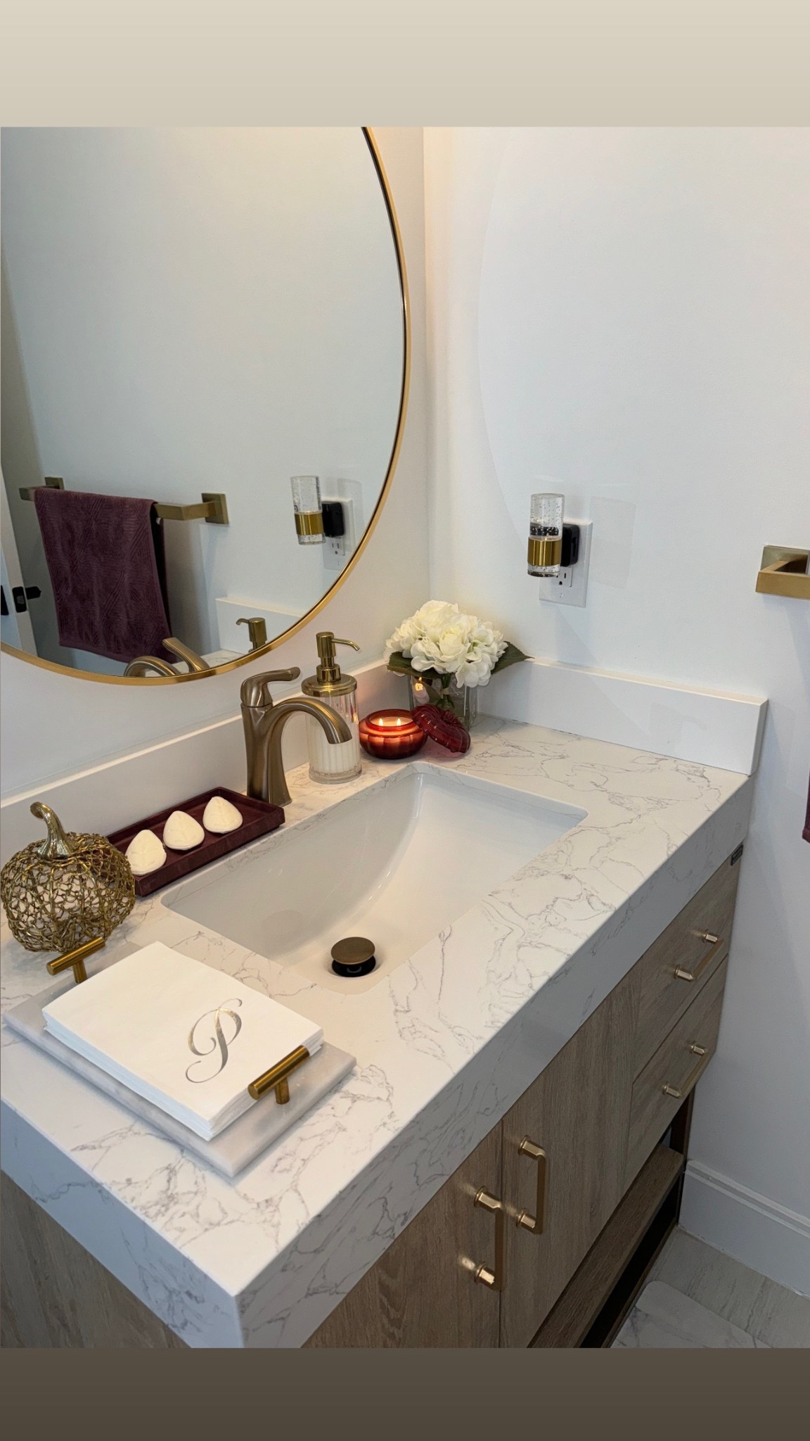 Spruced up our guest bathroom decor with touches of burgundy-plum 🌸🍂 

#LTKSaleAlert #LTKHome #LTKSeasonal