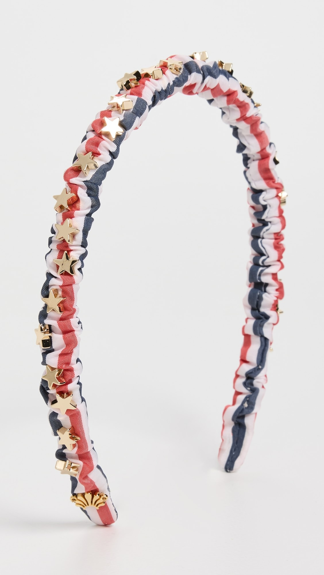 Jessie Striped Cotton Embellished Headband | Shopbop