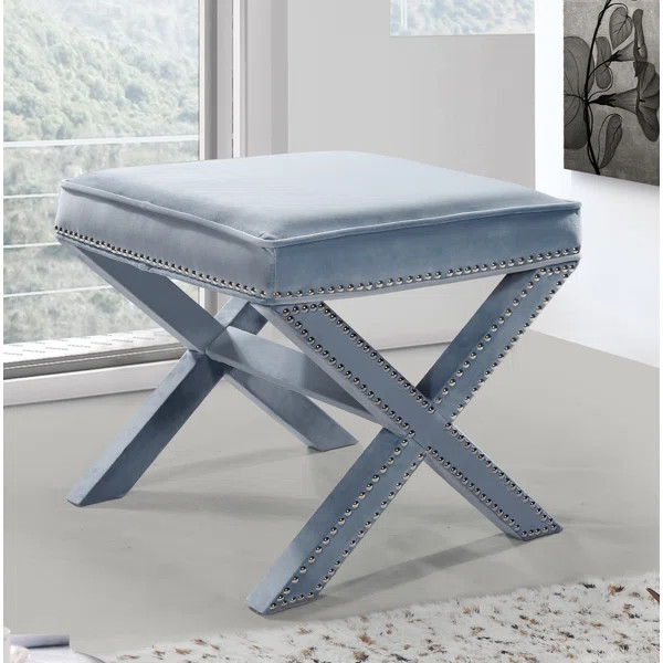 Norfolk Velvet Ottoman | Wayfair North America