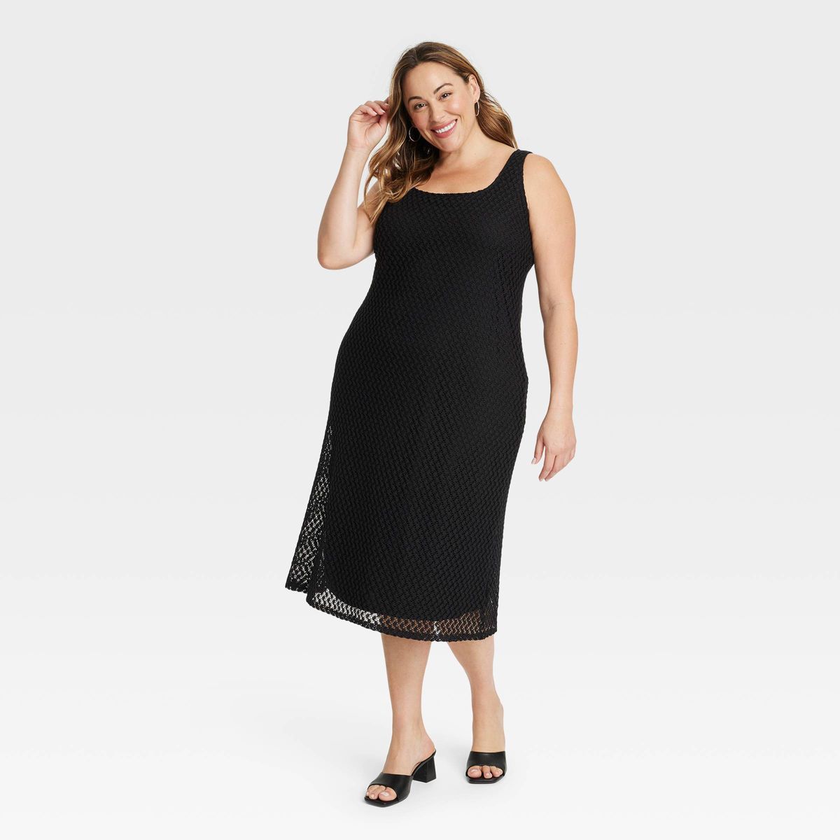 Women's Crochet Tank Midi Dress - Ava & Viv™ | Target