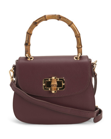 Made In Italy Leather Turn Lock Crossbody | Handbags | Marshalls | Marshalls