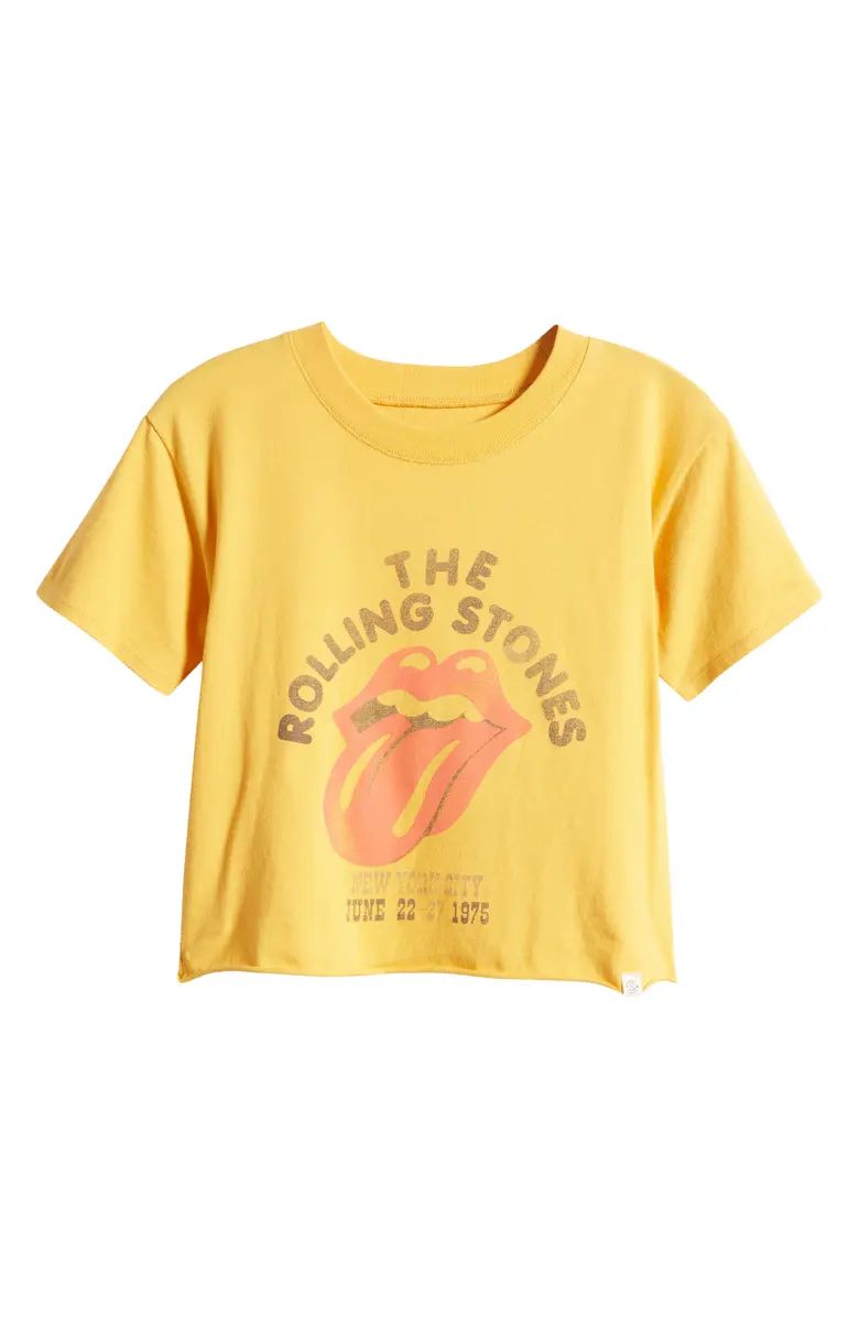 Kids' Boxy Raw Hem Rolling Stone Graphic T-Shirt | Nordstrom