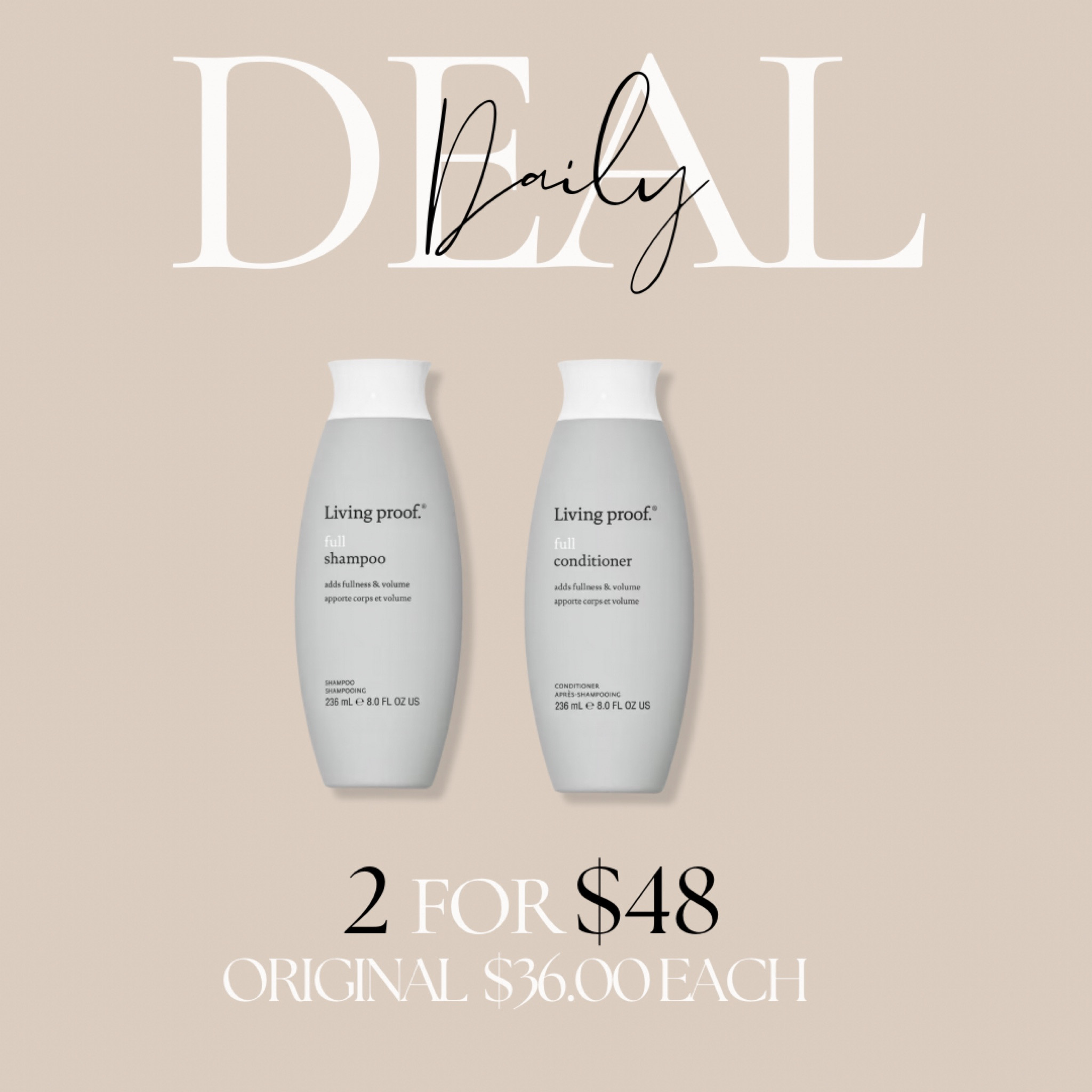 Deal includes selected shampoos and conditioners 

#LTKSaleAlert #LTKFindsUnder50 #LTKBeauty