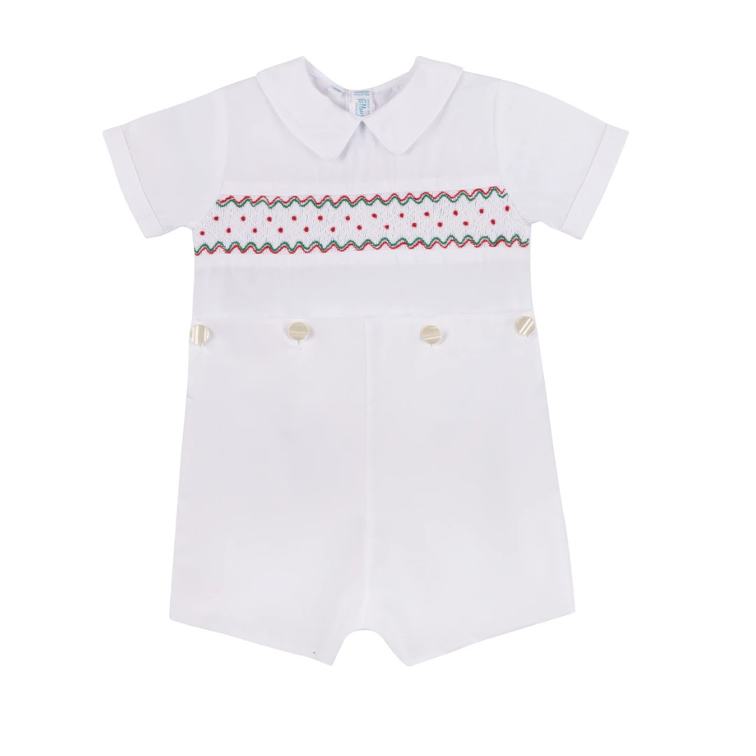 Boys Holiday Wave Smocked Bobby Suit | Feltman Brothers
