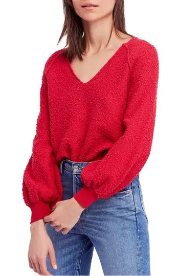Women's Free People Found My Friend Sweater, Size X-Small - Red | Nordstrom