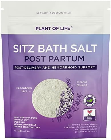 PLANT OF LIFE Sitz Bath Salt - Postpartum Recovery Bath Soak - Made from Epsom Salt, Dead Sea Salt,  | Amazon (CA)