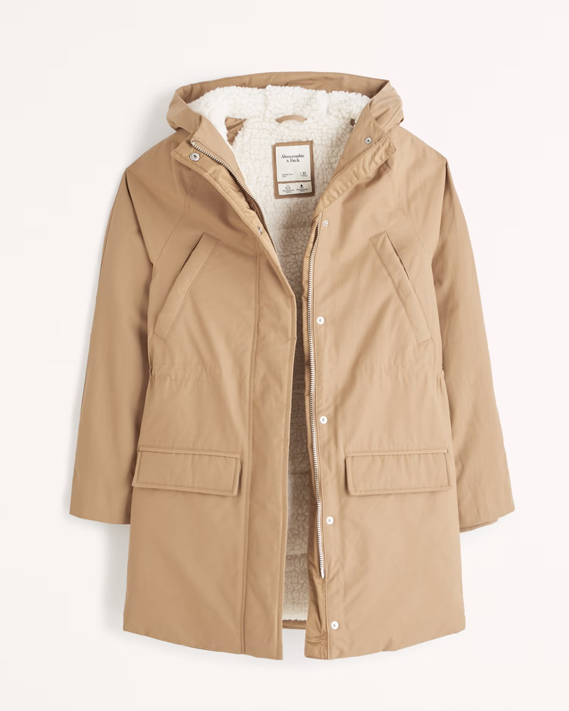 Sherpa-Lined Parka | Abercrombie & Fitch (US)