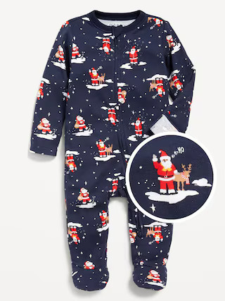 2-Way-Zip Printed Sleep & Play Footed One-Piece for Baby | Old Navy (US)