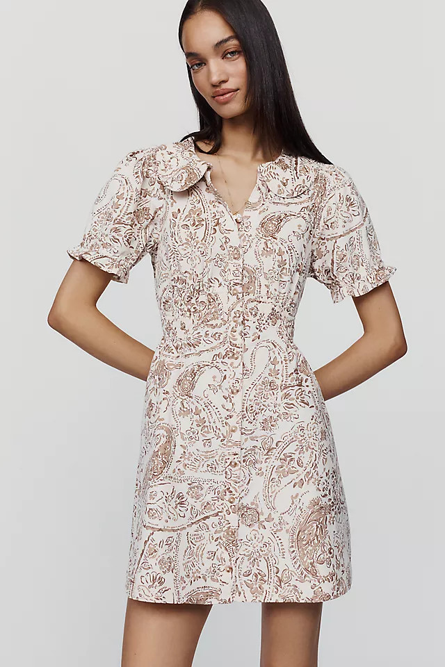 Keira 100% Cotton Corduroy Mini Dress | Anthropologie (US)