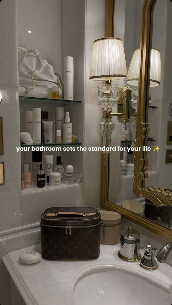 your bathroom sets the standard for your life ✨

the spaces you spend the most time in quietly teach you what to expect from life.

if your bathroom feels rushed, cluttered & forgotten… eventually you stop expecting softness.

but when you create little moments of luxury, your standards start changing too.

an elevated hand soap turns something ordinary into a ritual.

a warm candle creates calm instead of overstimulation.

a beautiful tray makes your space feel intentional instead of cluttered.

soft hotel style towels remind you comfort matters.

a rich body crème teaches you to care for yourself instead of rushing through routines.

& beautiful everyday details make your life feel worthy of attention.

tiny luxuries become standards.
standards become identity.
identity changes everything ✨

#softlife #luckygirlsyndrome #luxurylifestyle #feminineenergy #romanticizelife #becomingher #wellnessritual

#LTKootd #LTKgrwm #LTKdayinmylife