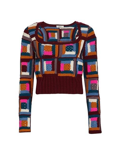 Camryn Crocheted Sweater | Saks Fifth Avenue