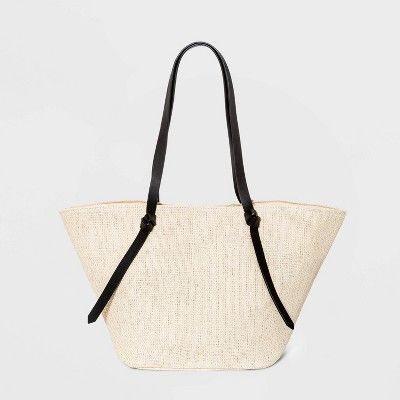 Straw Tote Handbag - A New Day&#8482; Natural | Target