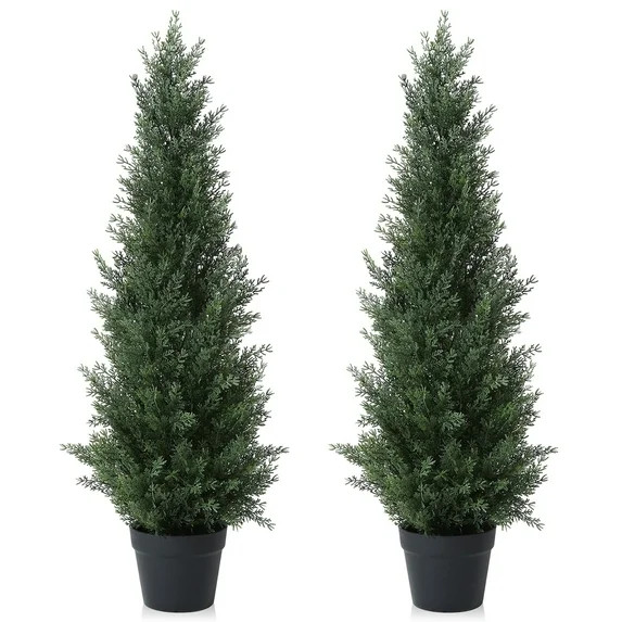 Interactive Video+2View allHero image 1 of DR.Planzen Artificial Cedar Tree 2 Pack 3 ft Outdoor A... | Walmart (US)