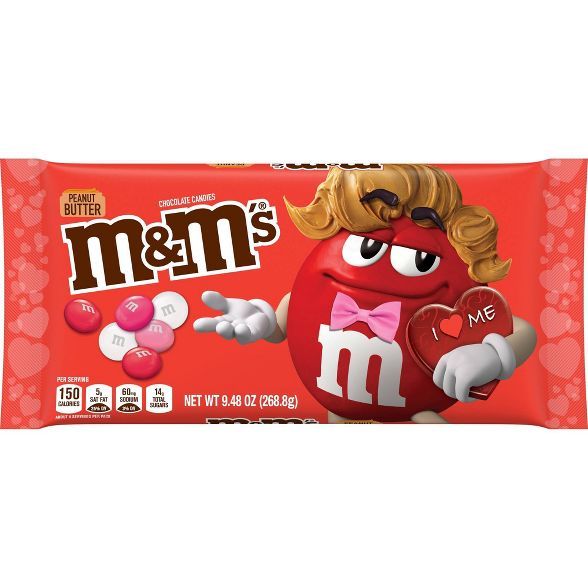 M&#38;M&#39;s Valentine&#39;s Peanut Butter Chocolates - 9.48oz | Target