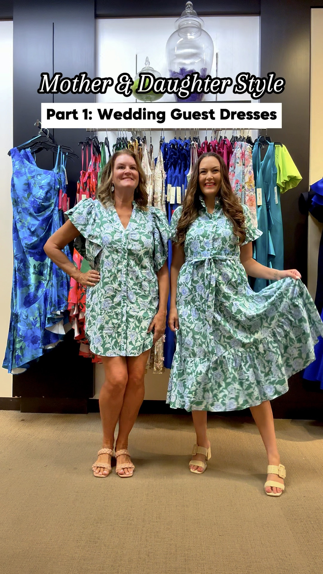 Mother & Daughter Style 🤍
Part 1: Wedding guest dresses

Scroll down to shop! Follow for more ✨

Look 1:
L - Dress size L (go down 1)
R - Dress size XS (go down 1)

Look 2:
L - Dress size 12 (runs TTS/slightly large - size down if between)
R - Dress size 2 (go down 1)

Look 3:
L - Drees size 12 (TTS)
R - Dress size 4 (TTS)