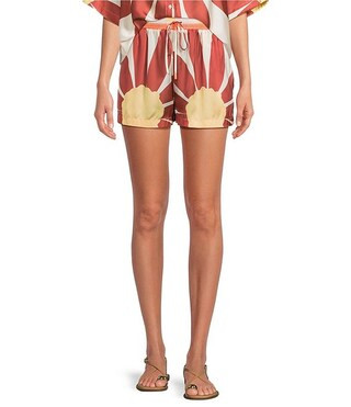 Gianni Bini Coordinating Sarah Mid Rise Pull On Printed Satin Shorts | Dillard's | Dillard's