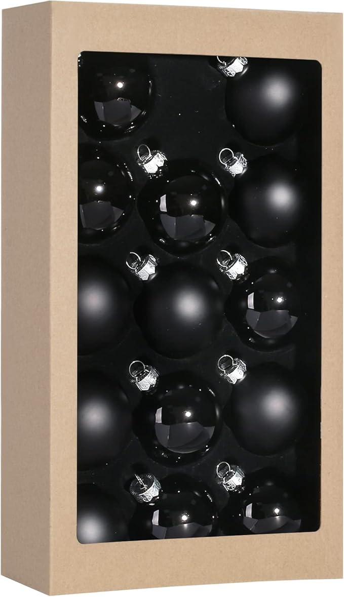 Suixing Christmas Glass Balls Multi Colors Included with Loop Set Festival Home Party Decors Xmas... | Amazon (US)