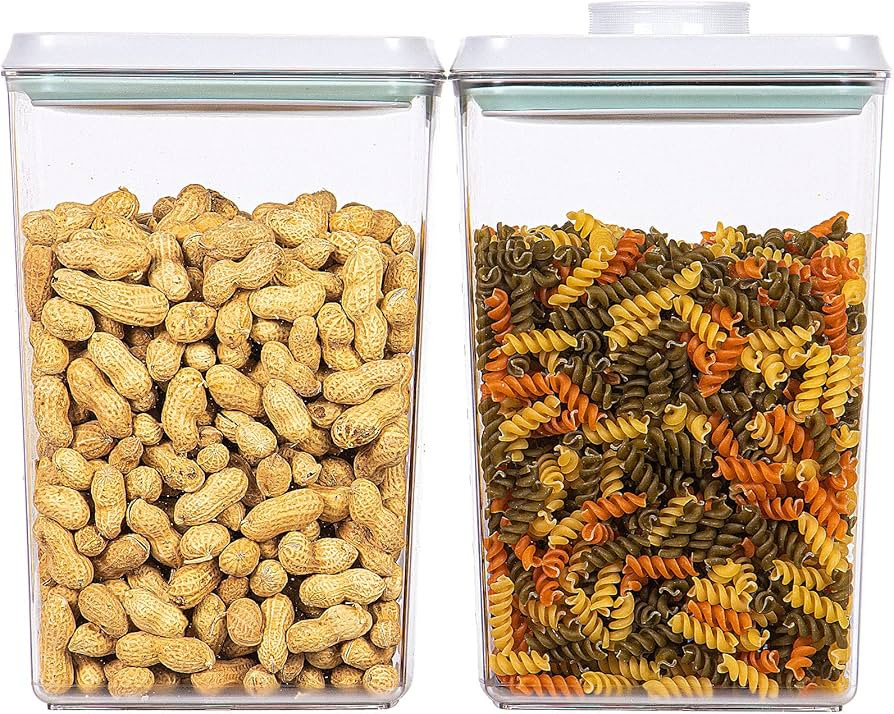 Uamector Pop Container Sets, 2-Piece Large Airtight Food Storage Containers, BPA-Free Air Tight S... | Amazon (US)