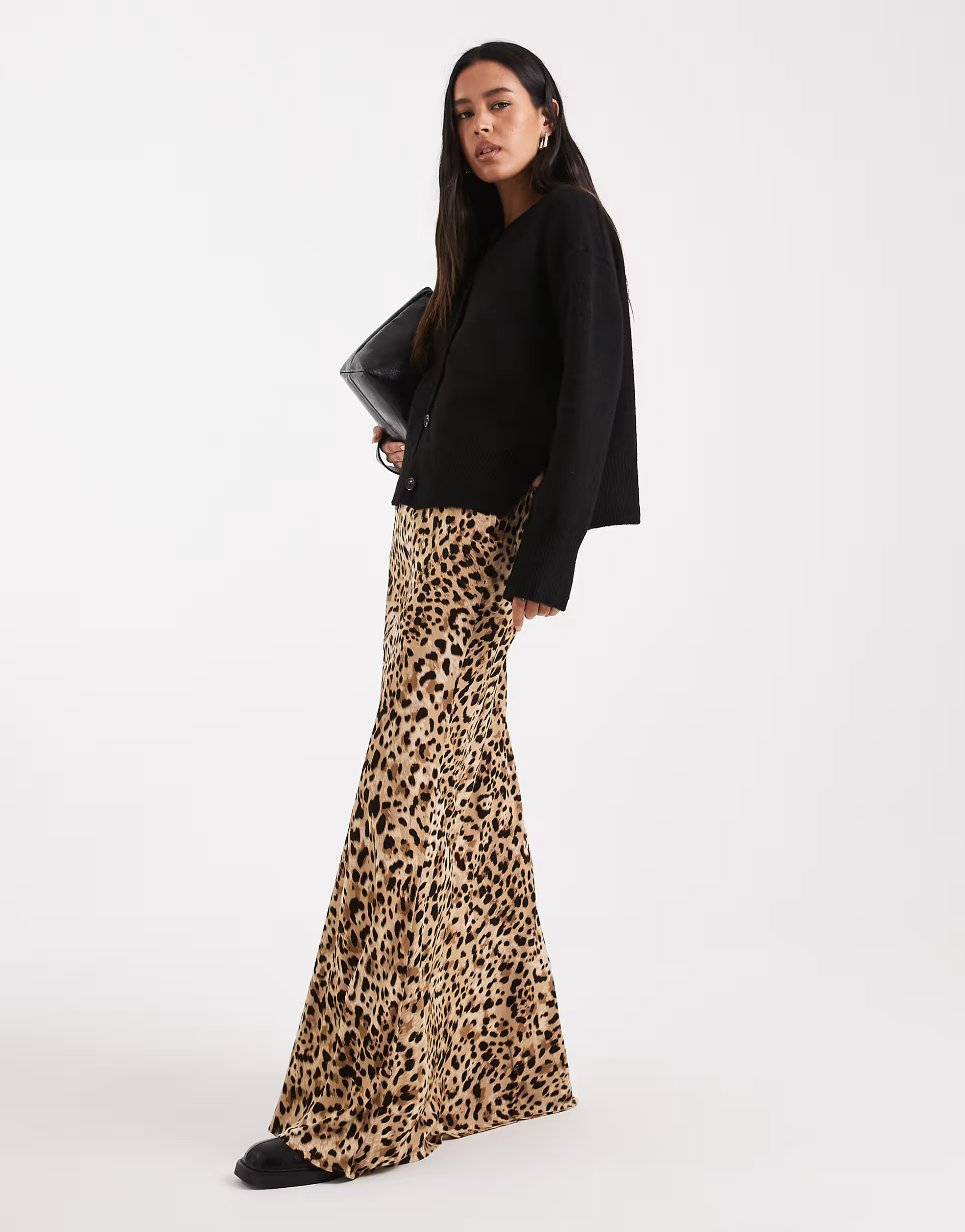 Miss Selfridge spun maxi skirt in animal print | ASOS | ASOS (Global)