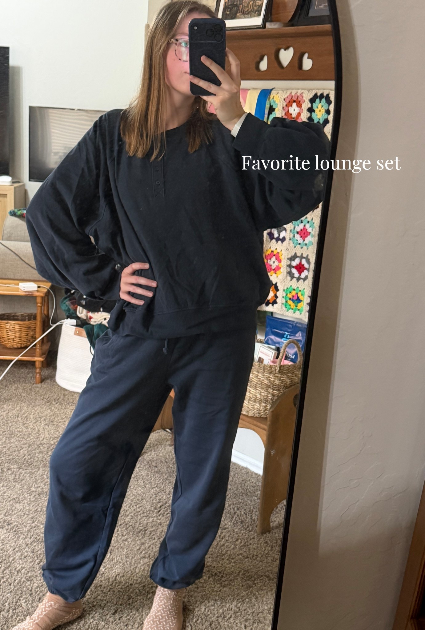 Comfiest, coziest, cutest lounge set I’ll be living in!!🫶🏻 wearing a size M tall in pants & 2XL in top for an oversized fit! Go spend that super cash now!!

#oldnavyfinds #oldnavyspring #oldnavyfashion #loungeset #comfyset 

#LTKTall #LTKSeasonal #LTKSpringSale