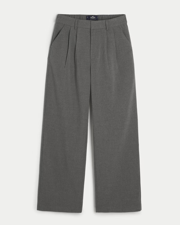 Hollister Livvy Ultra High-Rise Wide-Leg Pants | Hollister (UK)