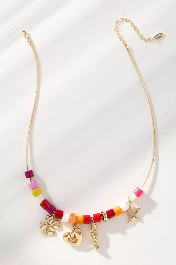 Beaded Charm Necklace | Anthropologie (US)