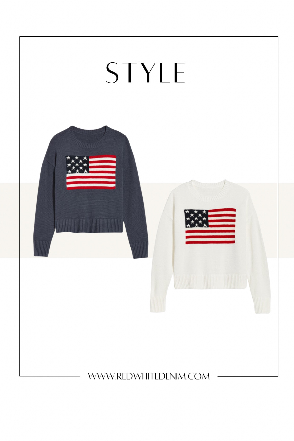 Under $50 American Flag 4th of July Sweater 100% Cotton 🇺🇸

#LTKfindsunder50