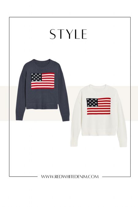 Under $50 American Flag 4th of July Sweater 100% Cotton 🇺🇸

#LTKfindsunder50