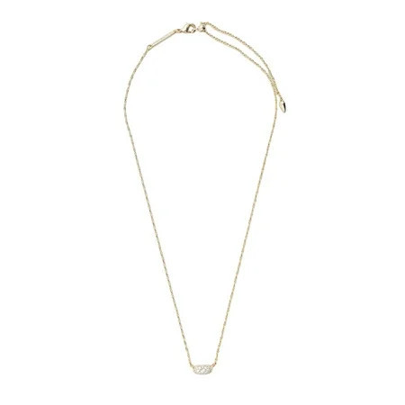 Kendra Scott Grayson Gold Pendant Necklace in White Crystal | Walmart (US)