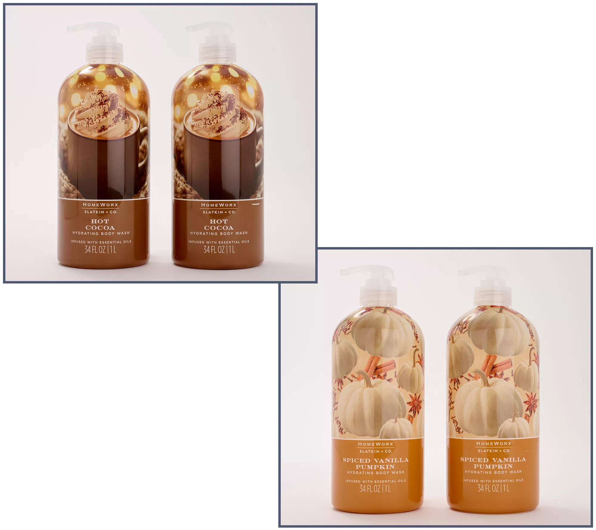 HomeWorx by Slatkin + Co. S/2 34-oz. Body Wash | QVC