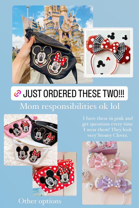 Disney outfit ideas, what to wear to Disney, Disney fanny pack, Disney bum bag, Disney look for less, Mickey ears, Minnie ears, Disney mom outfits, what to wear, outfit ideas, Stoney clover inspired #LTKFind

#LTKstyletip #LTKunder50
