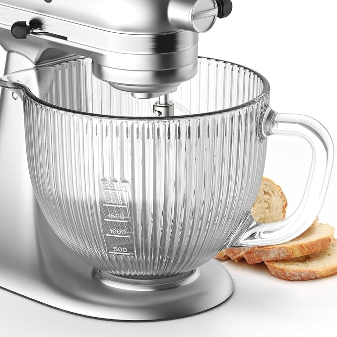 Cofun Glass Mixer Bowl for Kitchenaid Tilt-Head Stand Mixers 4.5-5 Quart, 5 qt Mixing Bowl Replac... | Amazon (US)