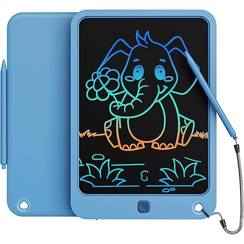 KOKODI 12 Inch LCD Writing Tablet with Anti-Lost Stylus, Erasable Doodle Board Colorful Toddler D... | Amazon (US)