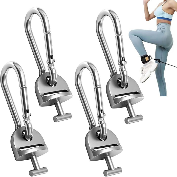 4 Pair T Lock Adapter W/Snap Hooks for Tonal Accessories, Tonal Accessory Shelf and Tonal Gym She... | Amazon (US)