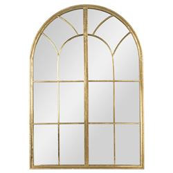 Vesper Regency Gold Arched Wall Mirror | Kathy Kuo Home