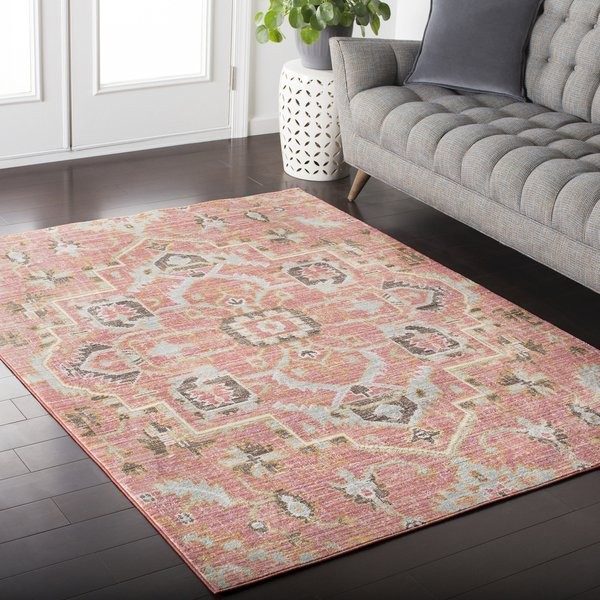 Hali-House Distressed Persian Vintage Pale-Pink Rug (3'11 x 5'7) | Bed Bath & Beyond