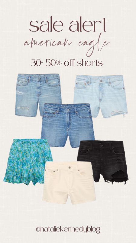 30-50% off all shorts at American Eagle!