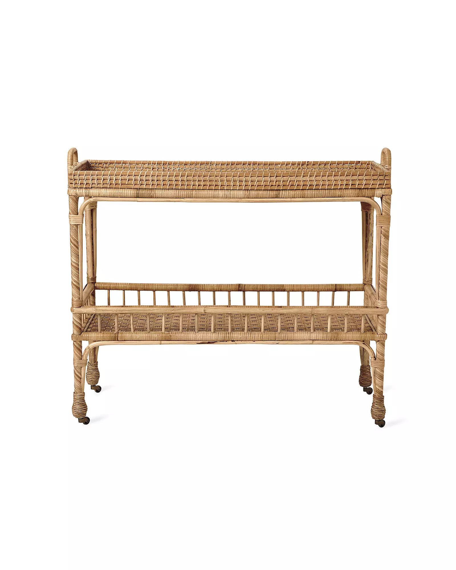South Seas Rattan Bar Cart | Serena and Lily