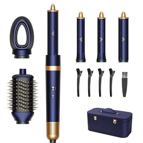 Airstyler, Air Wrap Hair Styler,1300W Hot Air Brush Hair Dryer Kit 6-in-1, with 110000 U/Min Hair Dryer Brush, Air Hair Dryer,Hot Air Styler,Hair Dryer | Amazon (UK)