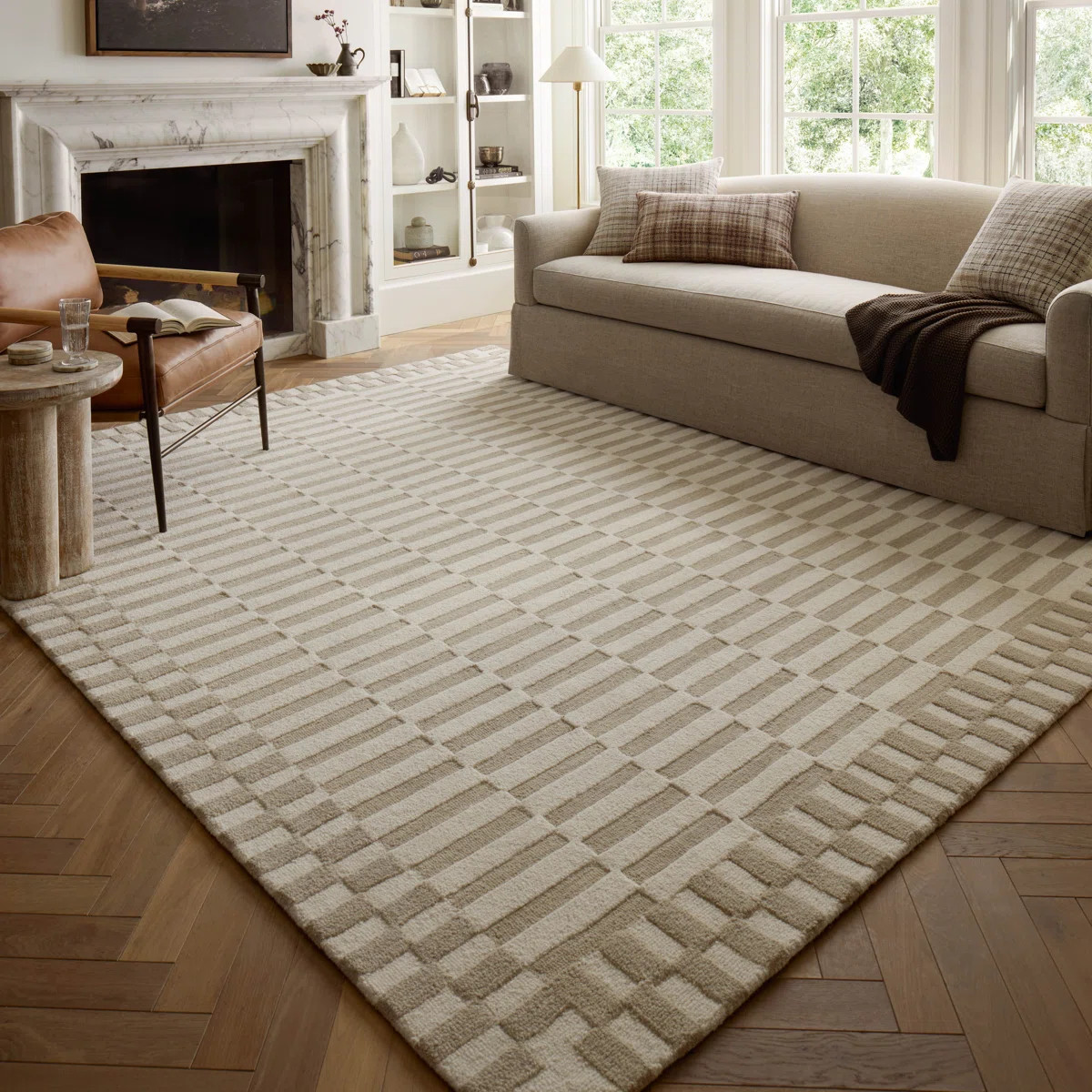 Chris Loves Julia x Loloi Bradley Ivory / Beige Area Rug | Wayfair North America