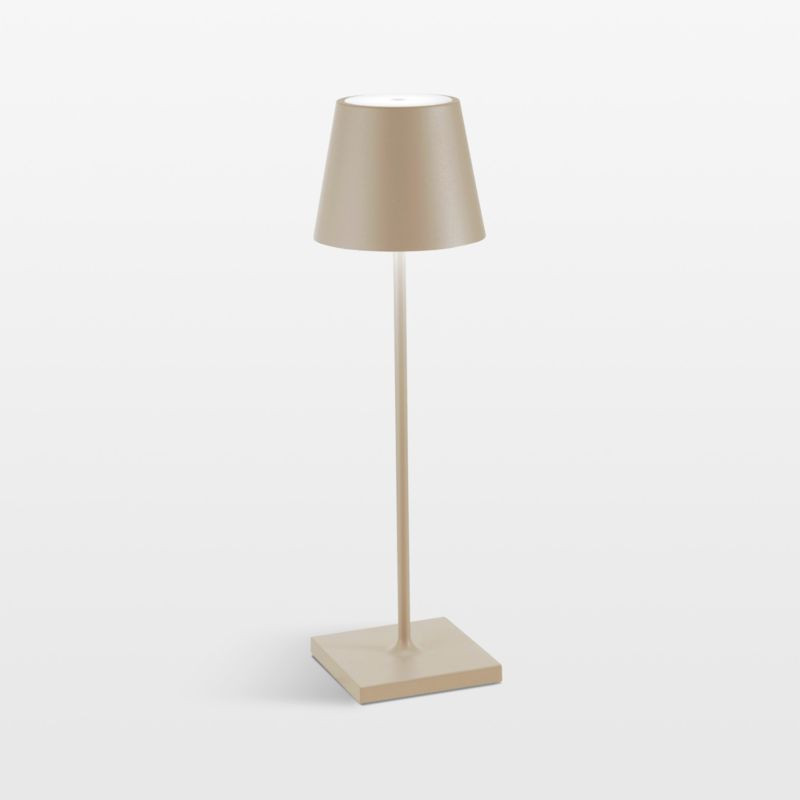 Poldina Pro Sand Brown Metal Table Lamp by Zafferano America + Reviews | Crate & Barrel | Crate & Barrel