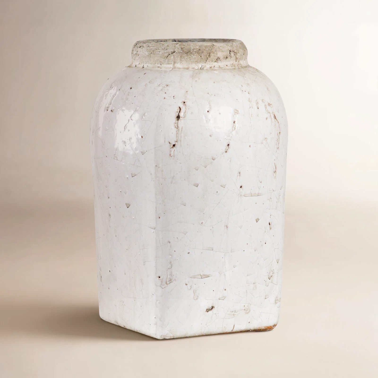White Indoor / Outdoor Stoneware Table Vase | Wayfair North America