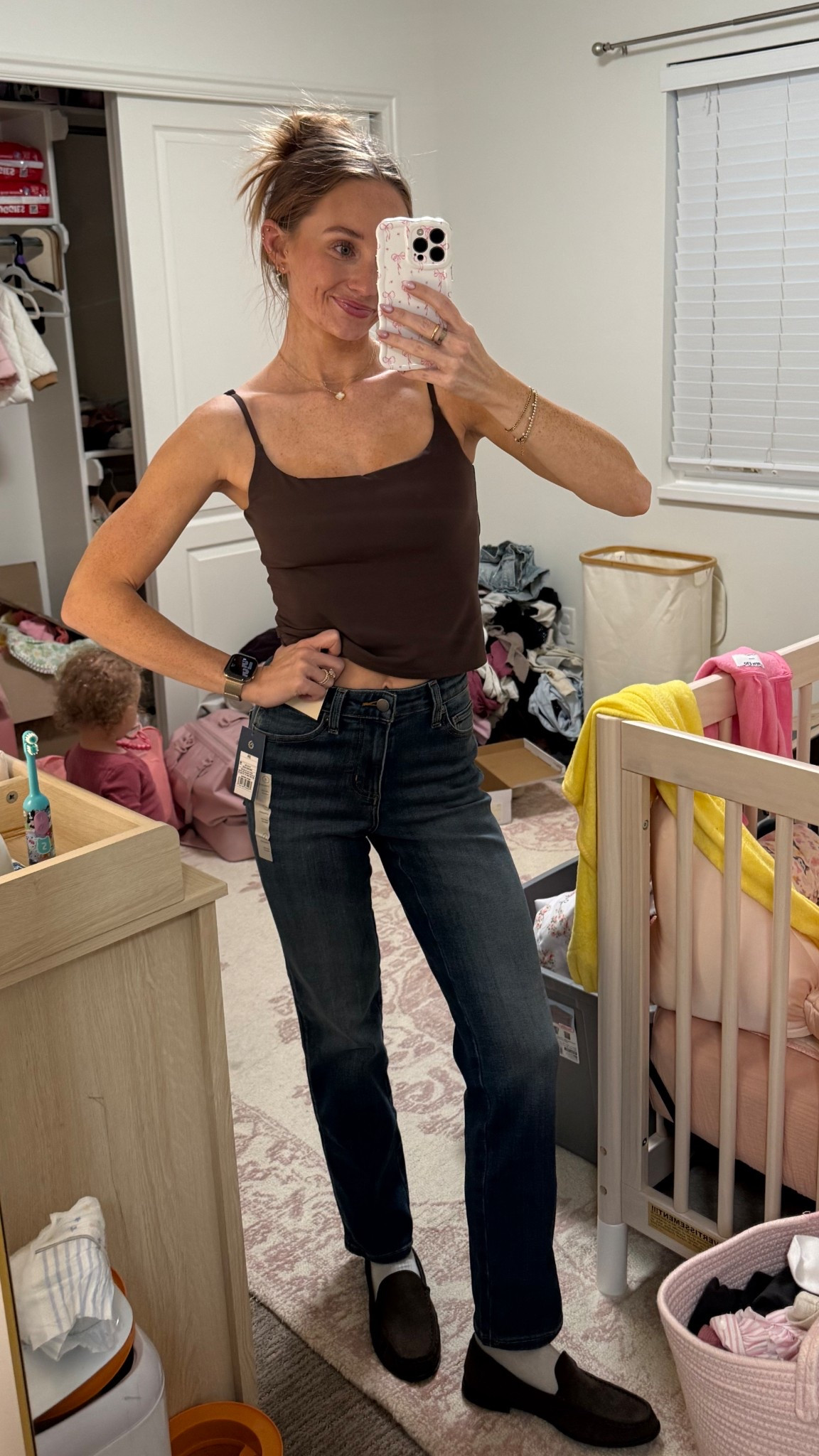 My fav jeans + cute loafers!