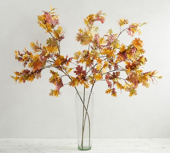 Faux Autumn Oak Branch | Pottery Barn (US)