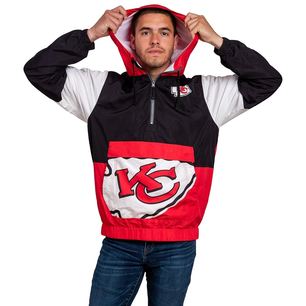 FOCO Men's NFL Team Logo Warm-up Windbreaker | Amazon (US)