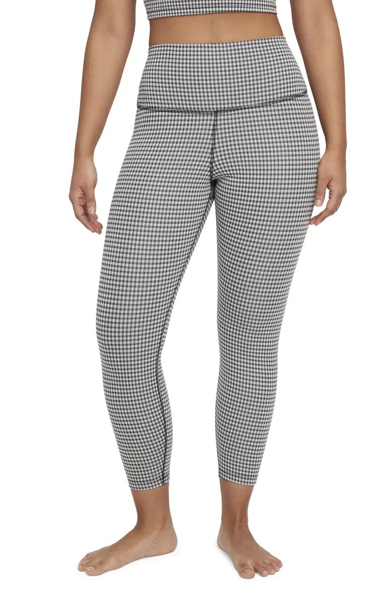 Yoga Gingham High Waist Crop Leggings | Nordstrom