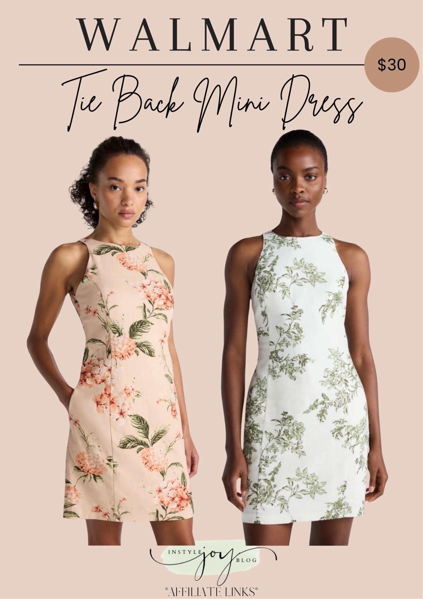 Walmart Scoop Women's and Women’s Plus Tie Back Mini Dress, Sizes 0-26W

#LTKSeasonal #LTKMothersDay #LTKTravel