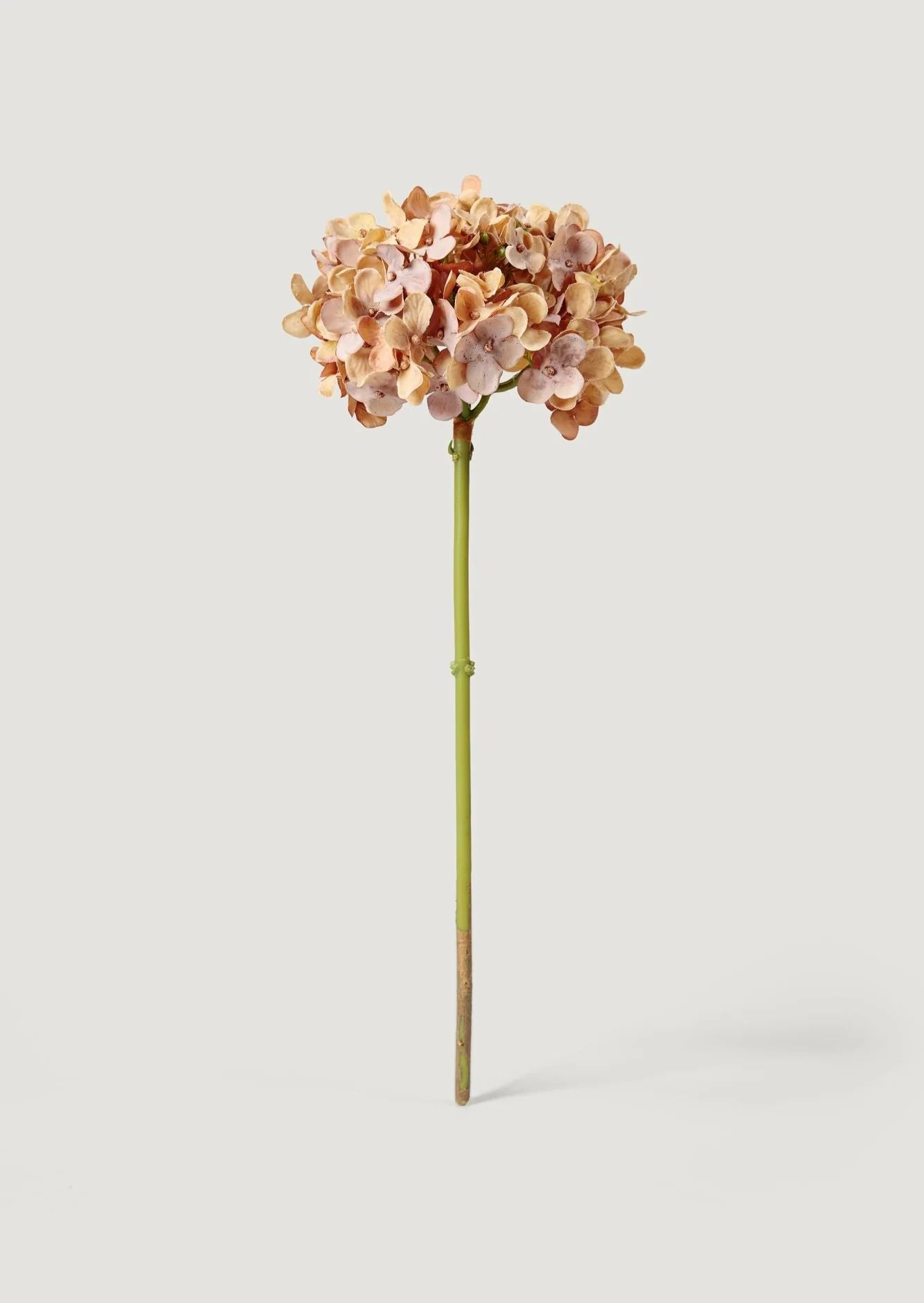 Fake Dried Look Hydrangea in Rosy Taupe - 18" | Afloral