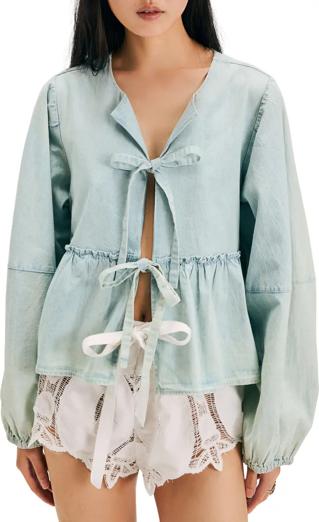 Brunch Babe Chambray Top | Nordstrom